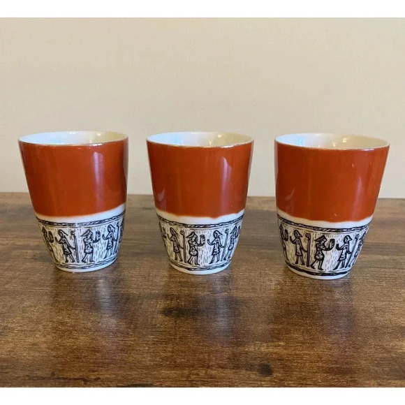 Set of 3 Narumi Fine China Cups Japan 3 1/8" H x 2 1/4" D Sake Cup - Picture 5 of 5